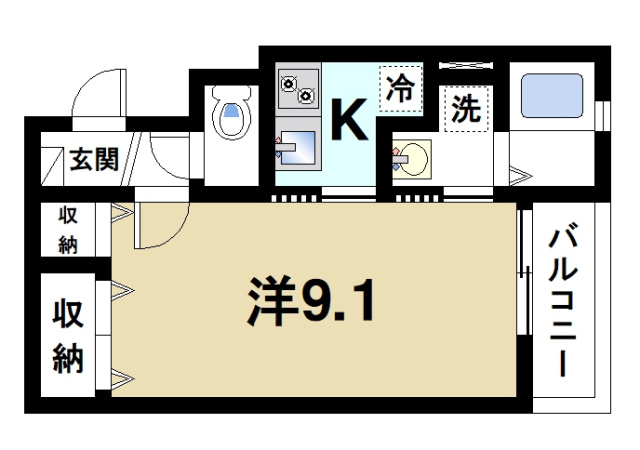 レジデンス北市の間取り図2