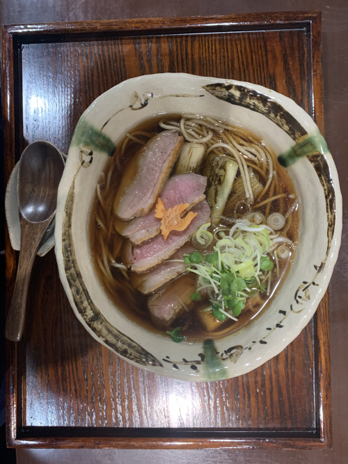 初めて食べた鴨南蛮の画像