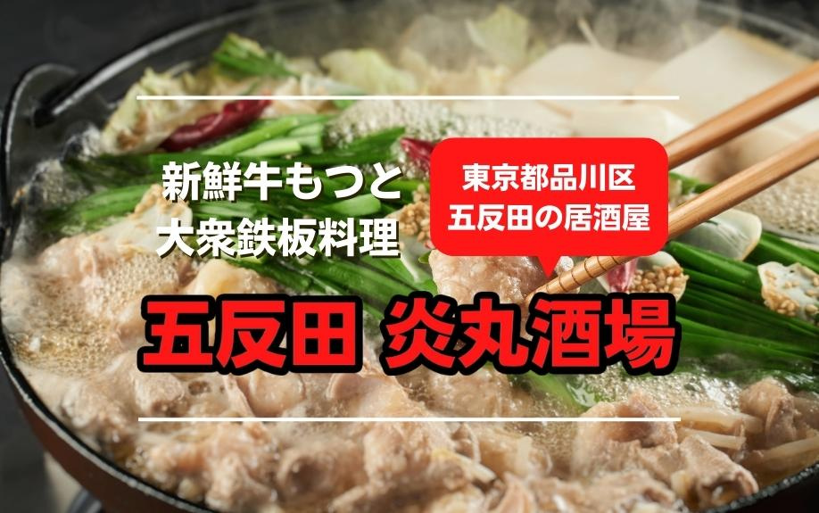 東京都品川区五反田の居酒屋「新鮮牛もつと大衆鉄板料理 五反田 炎丸酒場」