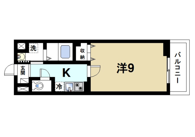 ウエストメゾンＡの間取り図1