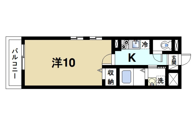 ウエストメゾンＡの間取り図2