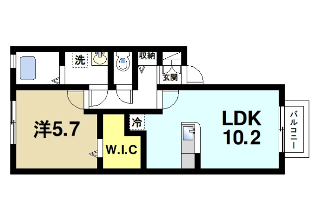 ラフィーネ　メゾンの間取り図2