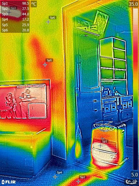 昭和の家のサーモ写真