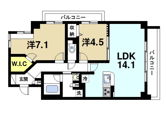 Ｔｏｕｒ　ｄ’Ａｎｇｅ　Ｉｋｏｍａの間取り図3