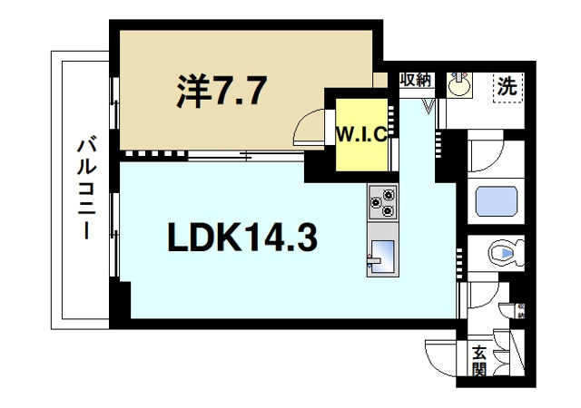 シャーメゾン　ノルウェストの間取り図1