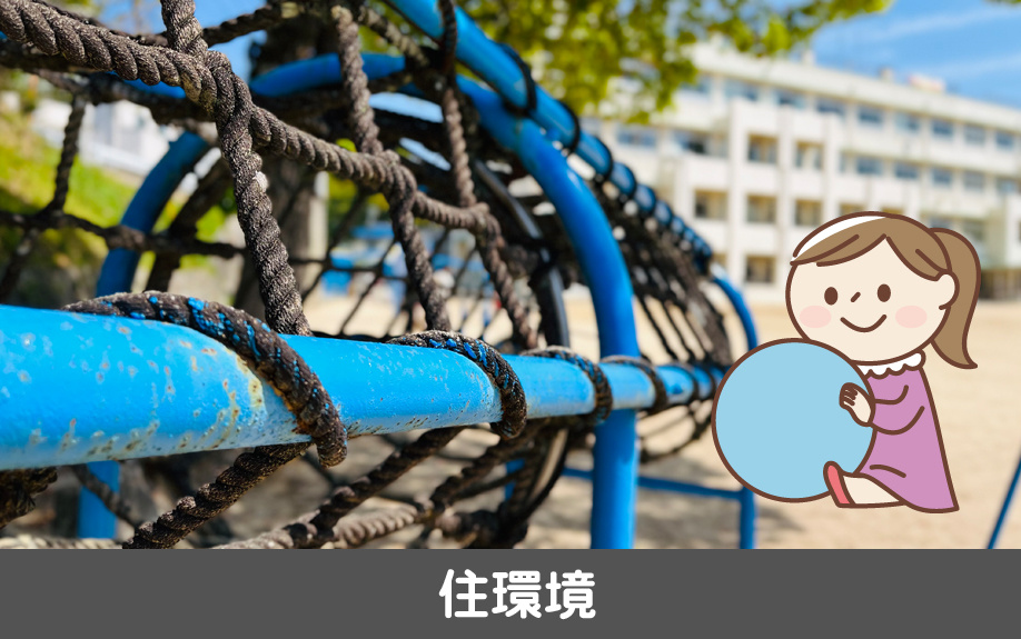 愛知県名古屋市中村区にある名古屋市立稲西小学校学区の住環境