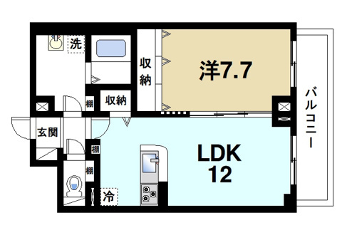 サンスクリット西大寺の間取り図3