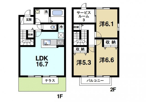 コート菅原の間取り図1