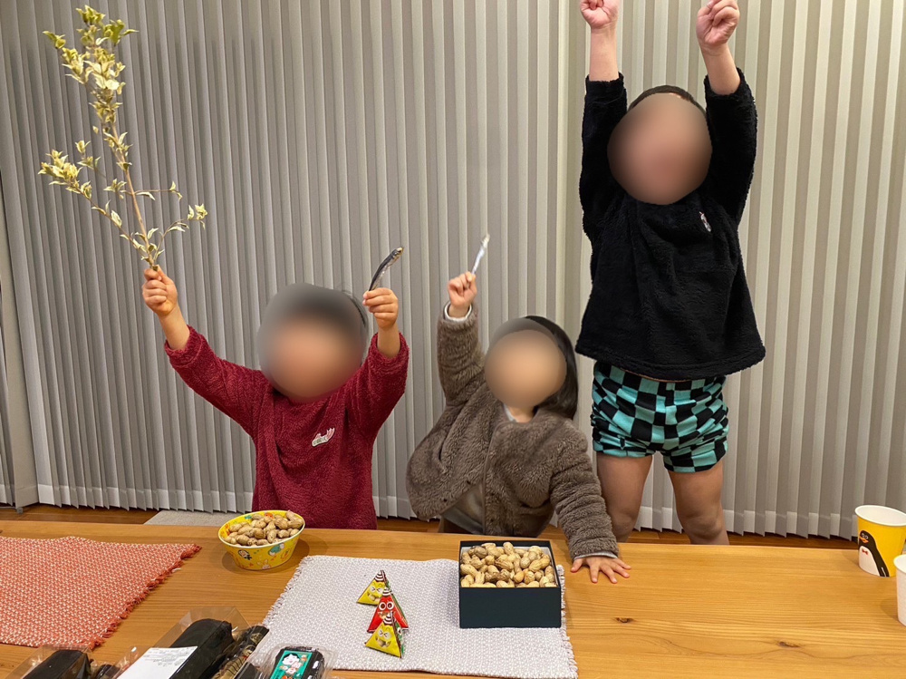 子達が大慌ての節分！！の画像
