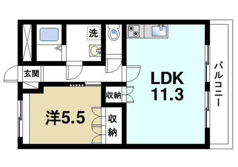 メゾン・酒屋辻の間取り図1