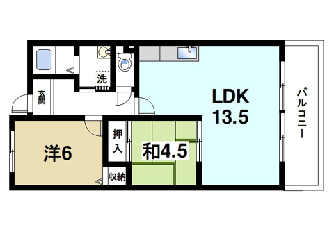 ライフコート萩の台の間取り図2