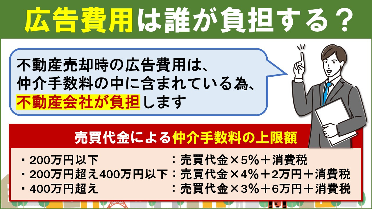 不動産売却における広告費用は誰が負担する？