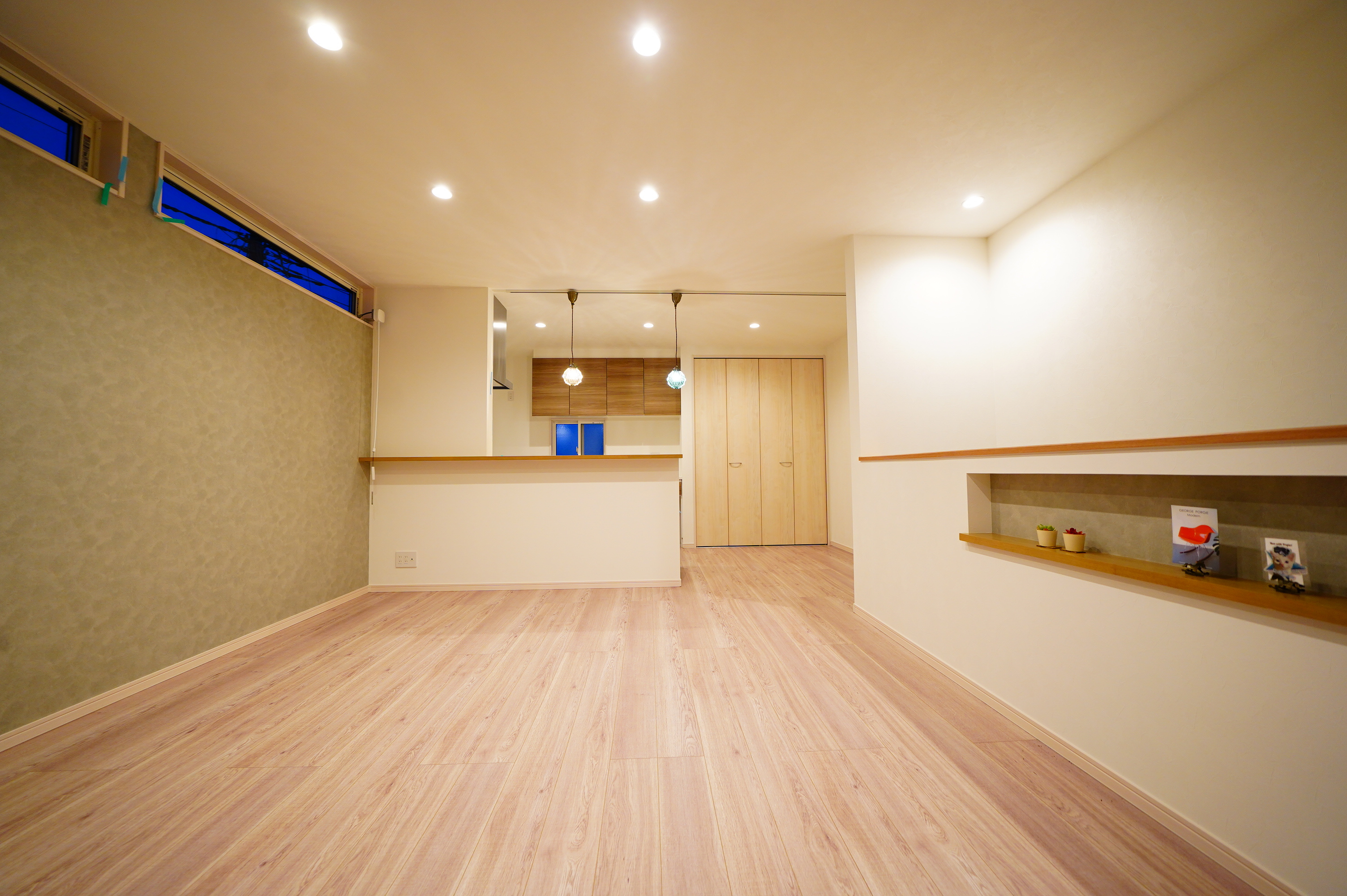 玉村町上福島デザイナーズ1LDLメゾネット賃貸住宅完成間近！の画像