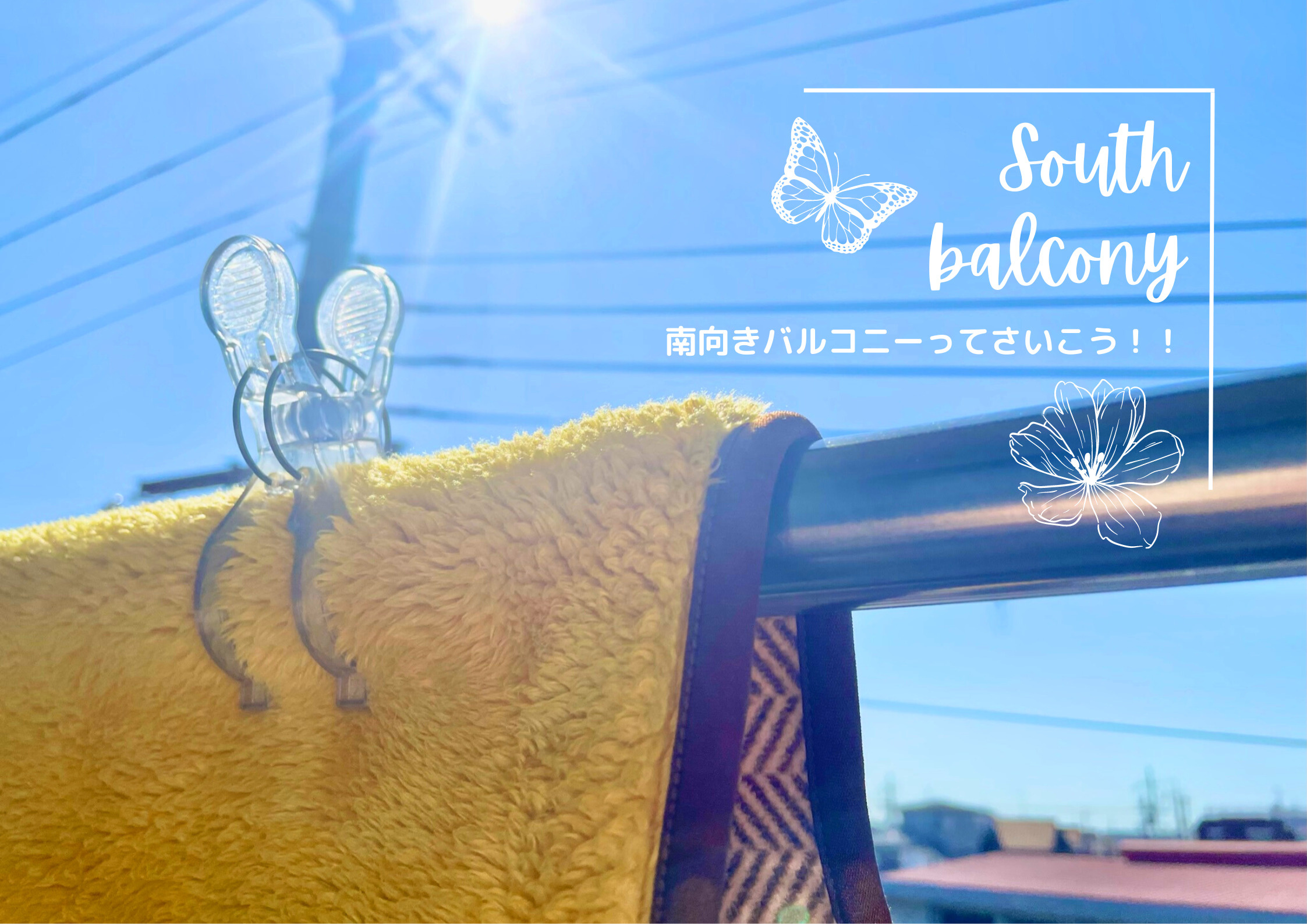 やっぱり南向きのバルコニーが最高！の画像