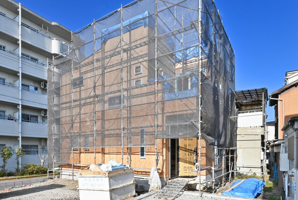 【現場進捗】尼崎市次屋2丁目新築戸建｜グレースタウン次屋全3区画の最新情報です。の画像