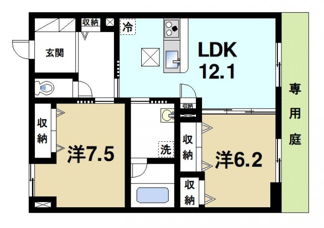 きたまちスクエアの間取り図2