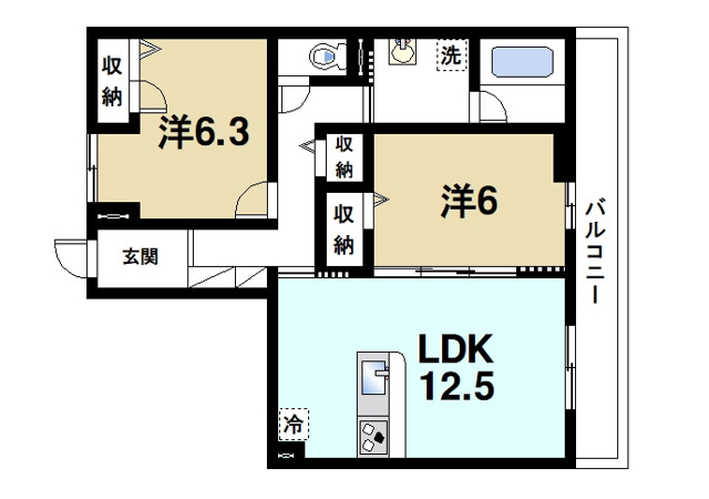 きたまちスクエアの間取り図4