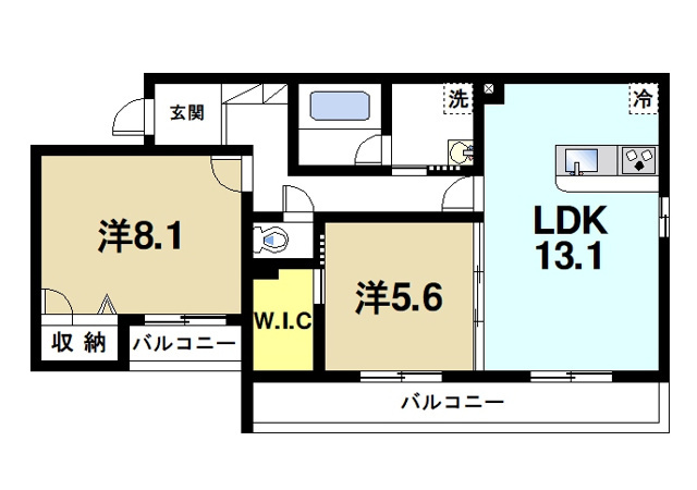 きたまちスクエアの間取り図5