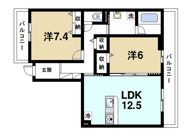 きたまちスクエアの間取り図6