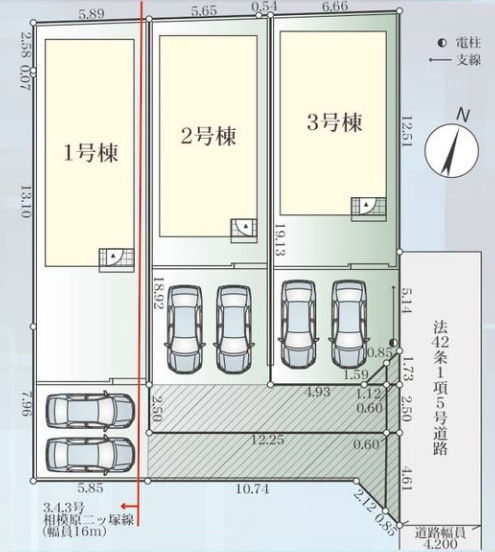大和市南林間　新築戸建て　南林間駅　南林間小学校・南林間中学校学区の画像
