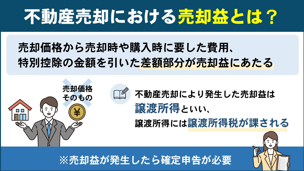 不動産売却における売却益とは？