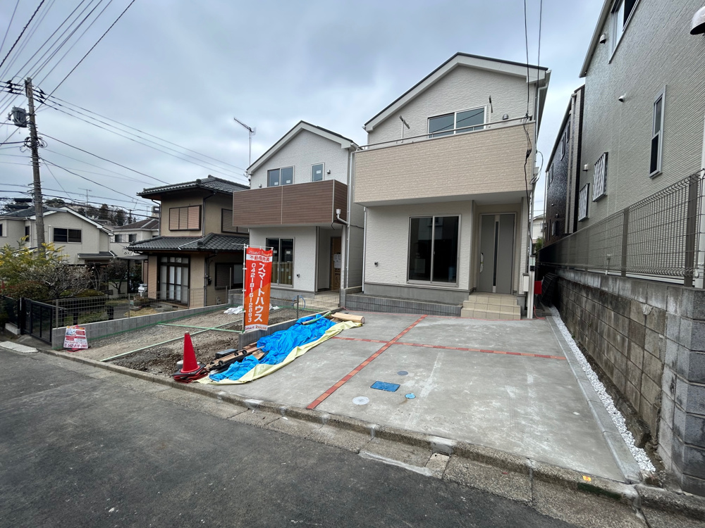 3/17建物完成　座間市明王新築物件　相武台前駅徒歩15分　車2台駐車可　学区：座間小学校・座間中学校の画像