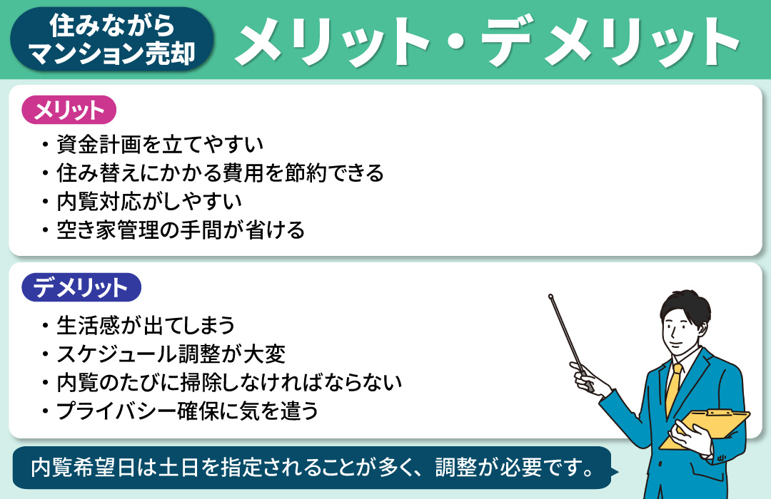 住みながらマンション売却するメリット・デメリットとは？