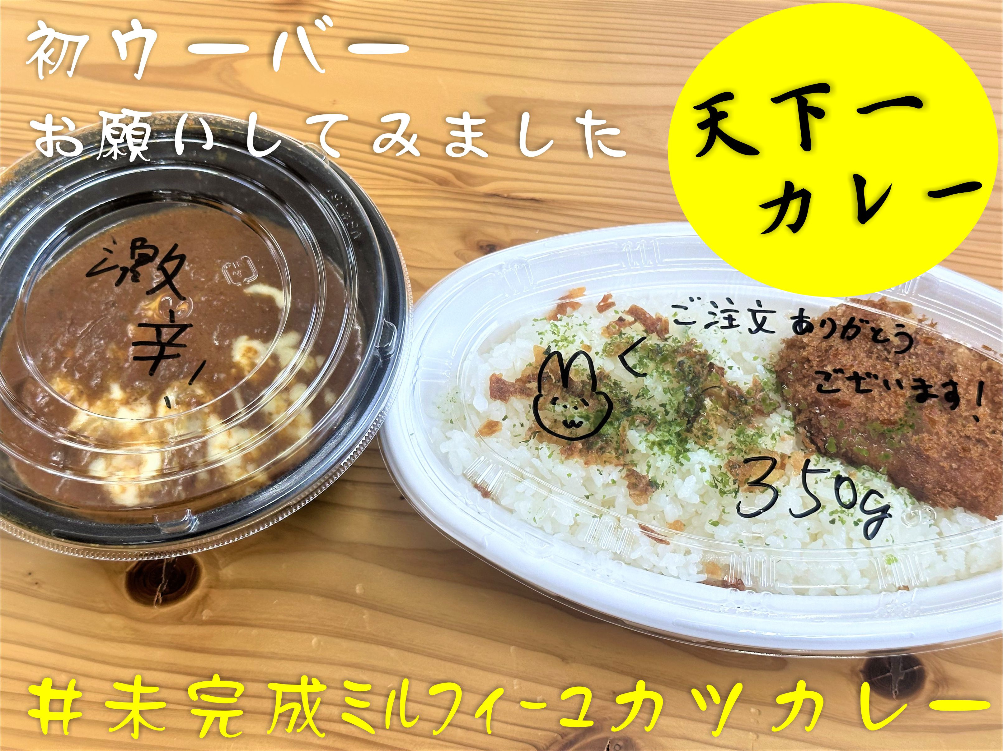 【三郷市】今日からサービス開始！牛すじと野菜を10時間煮込んで作るオリジナルカレー！「天下一カレー」をウーバーで頼んでみました！の画像