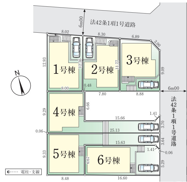 新築戸建全6棟　藤沢市石川　小田急江ノ島線「湘南台」駅　都市ガス物件　学区：天神小学校・六会中学校の画像