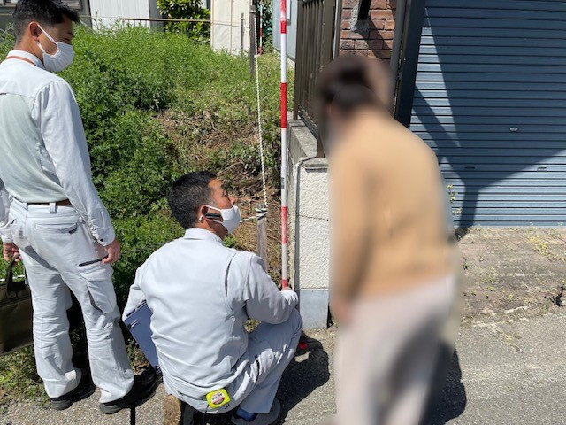 【あま市の不動産売却】境界立会いの画像