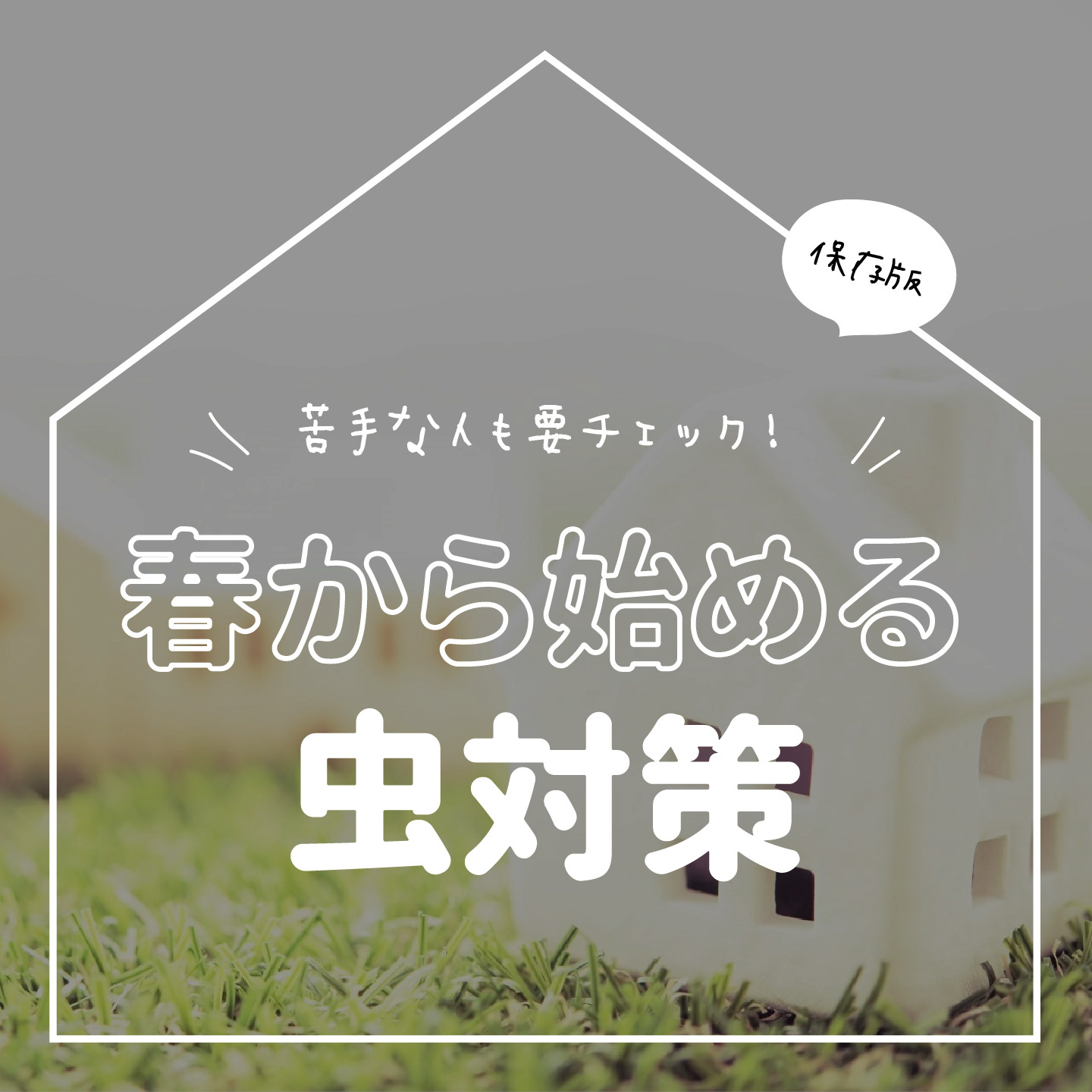 春から始める虫対策