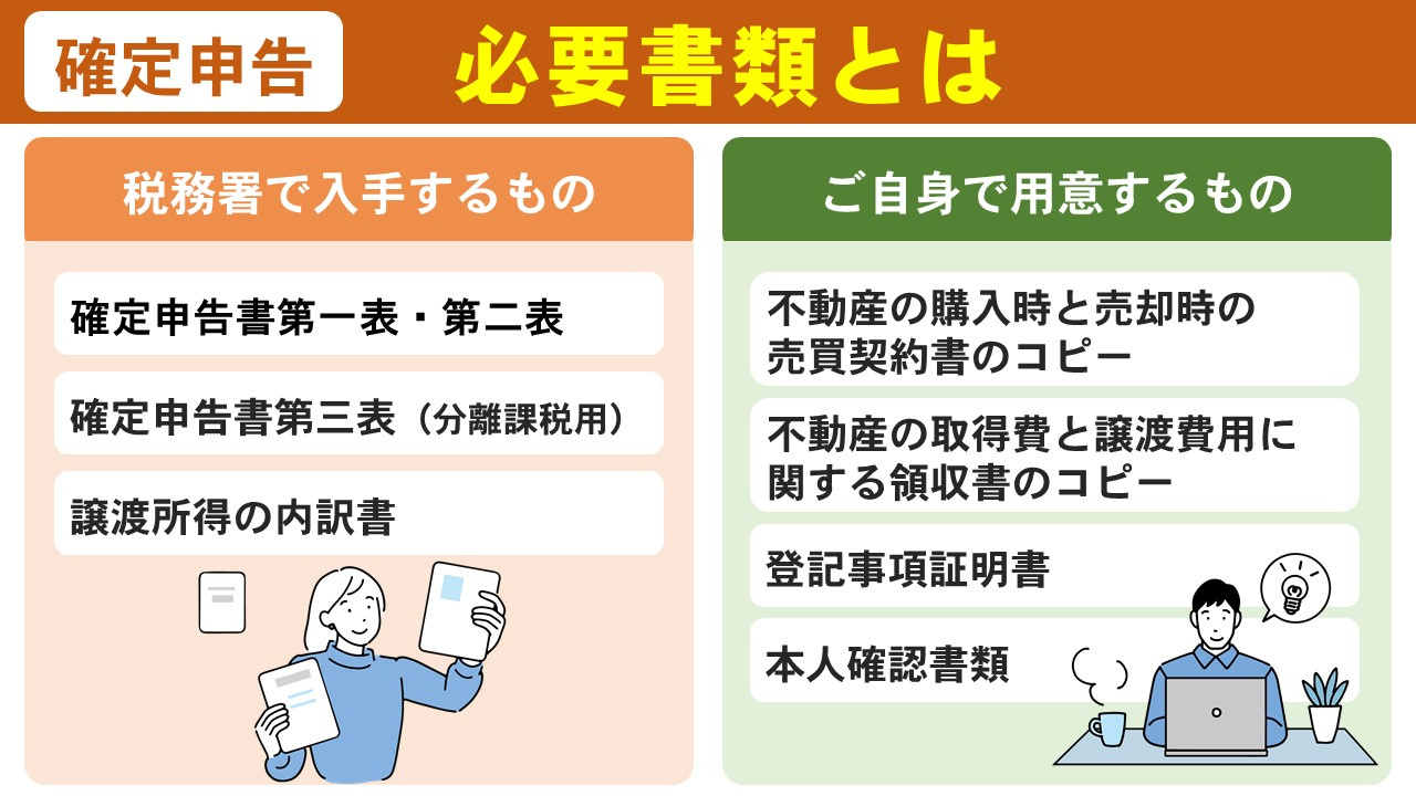 不動産売却に関する確定申告の必要書類とは