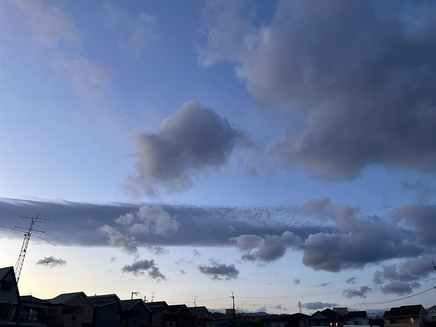 枚方の夕焼けスポットの画像