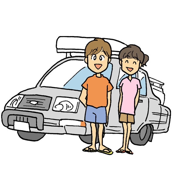 たのしくドライブする日の画像