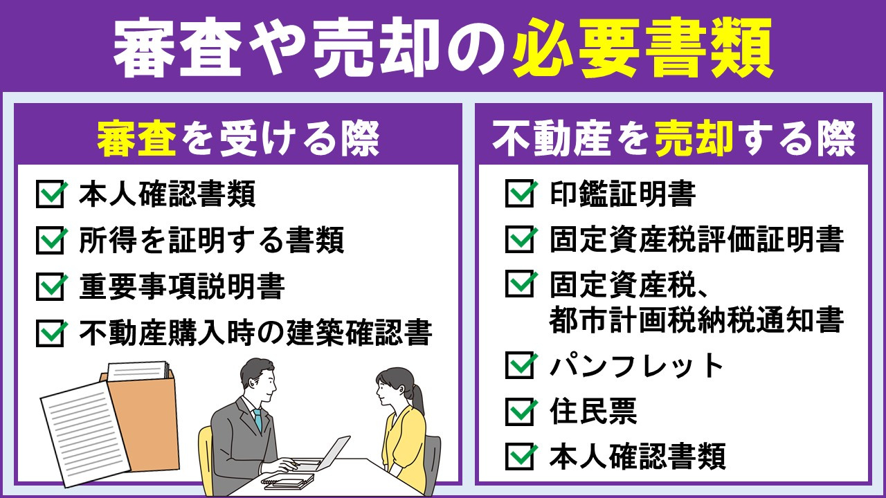 リースバックで審査や売却を進めるための必要書類とは