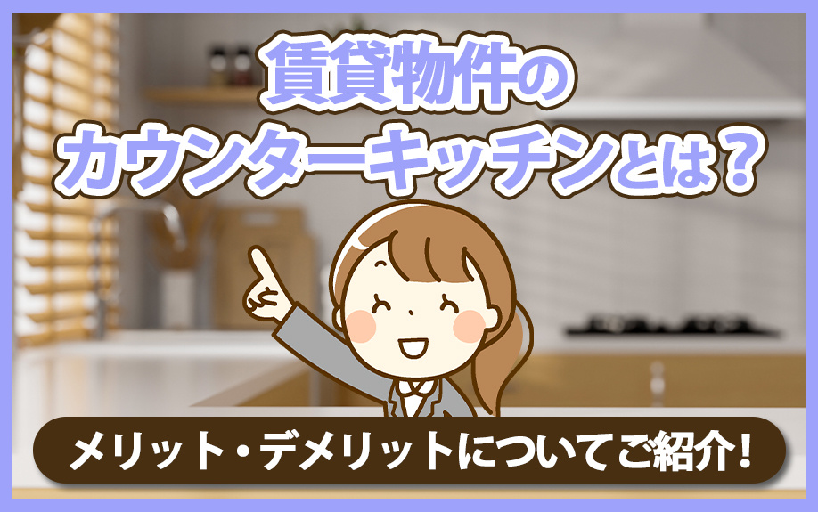 賃貸物件のカウンターキッチンとは？メリット・デメリットについてご紹介！の画像