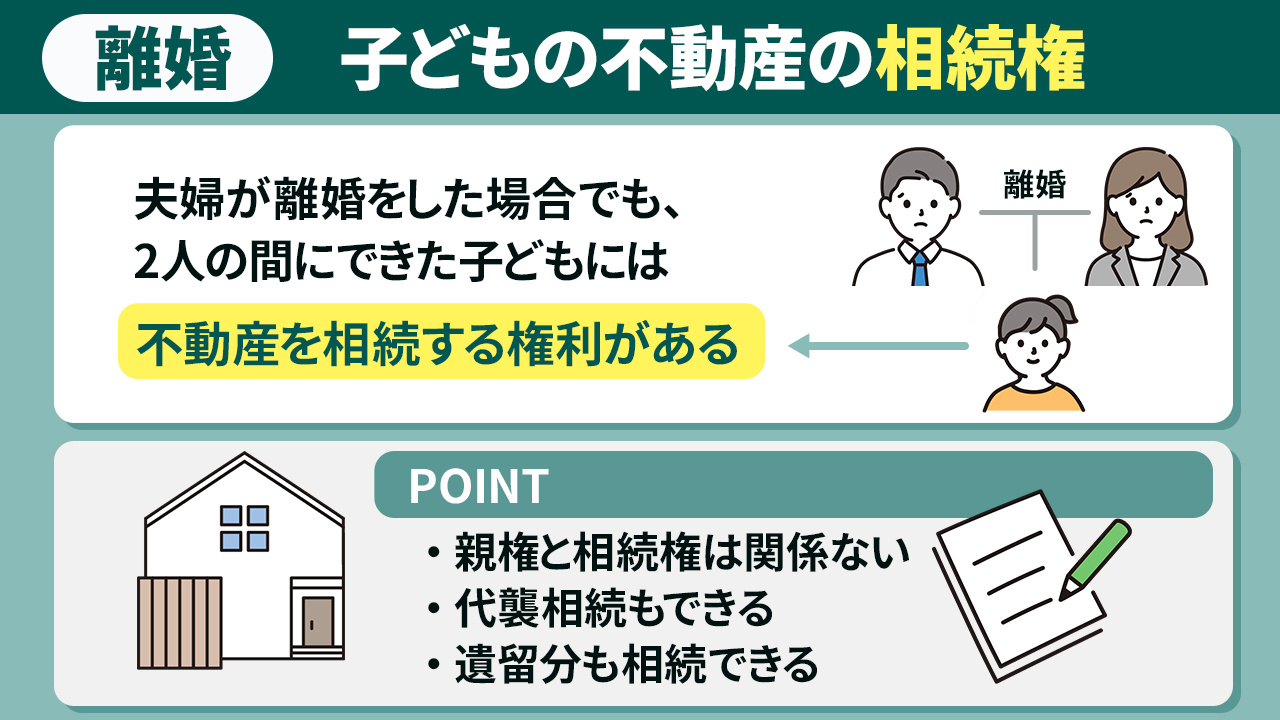 離婚による子どもの不動産の相続権