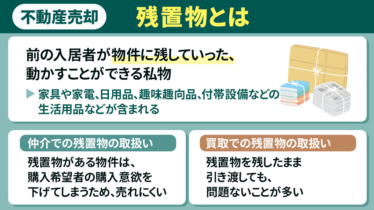 不動産の売却における残置物とは