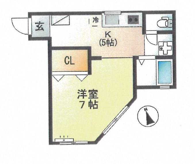 東広島大型商業施設ゆめマート徒歩圏内の単身用物件『ファインヴィラⅧ』募集中です！の画像