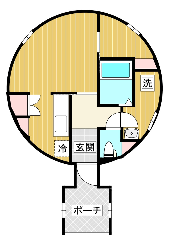 世にも珍しいまんまる事務所兼住宅☆の画像
