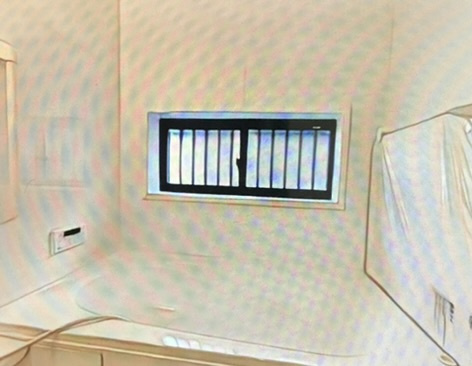 お風呂に大きい窓