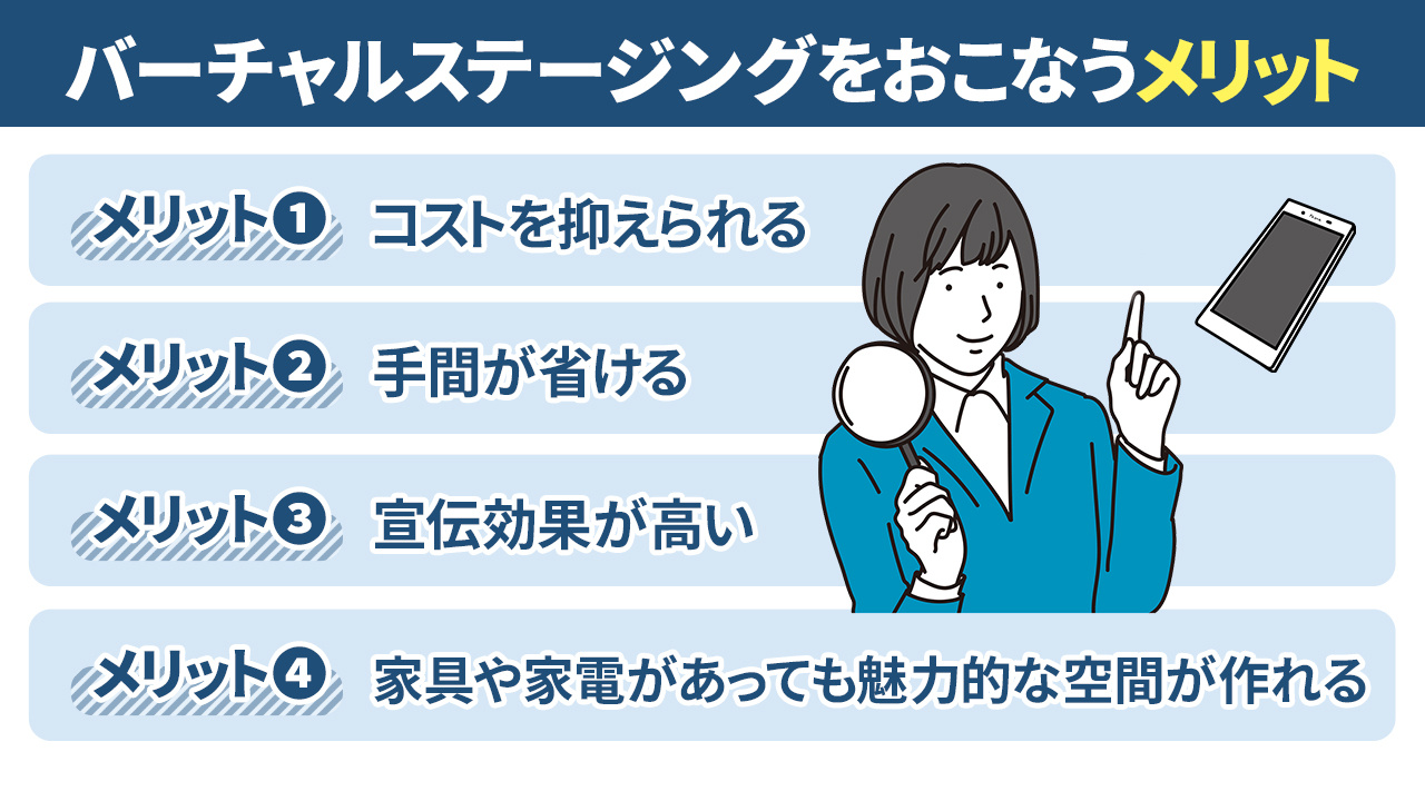 不動産売却時にバーチャルステージングをおこなうメリット