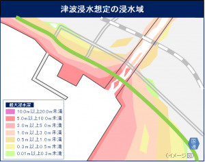 新潟市　津波災害警戒区域の指定についての画像