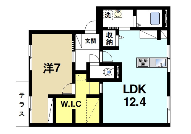アスティオン雅の間取り図1