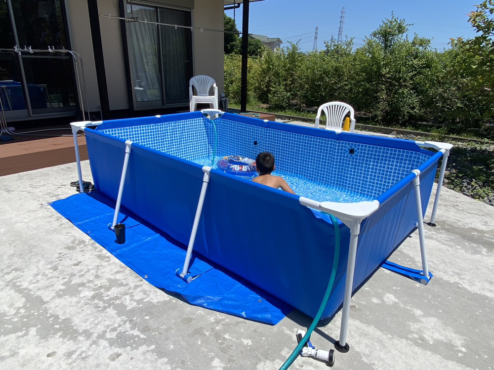 INTEX（インテックス）のプール！2023年も自宅プール満喫の画像