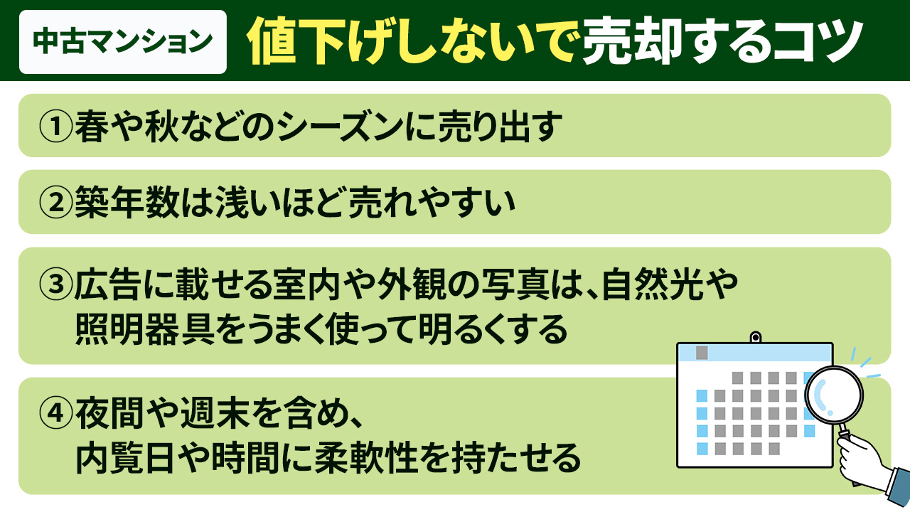 中古マンションを値下げしないで売却するコツとは？