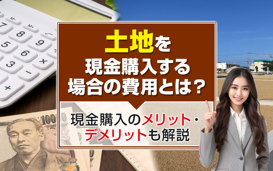 土地を現金購入する場合の費用とは？現金購入のメリット・デメリットも解説