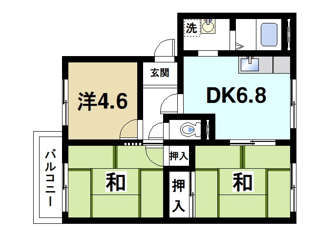 アスティオン雅の間取り図1