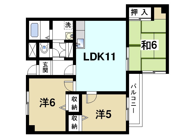 サンフェアリーⅢの間取り図1