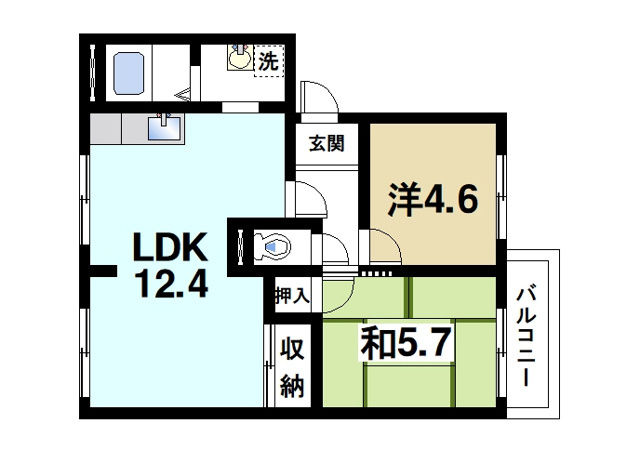 アスティオン雅の間取り図5